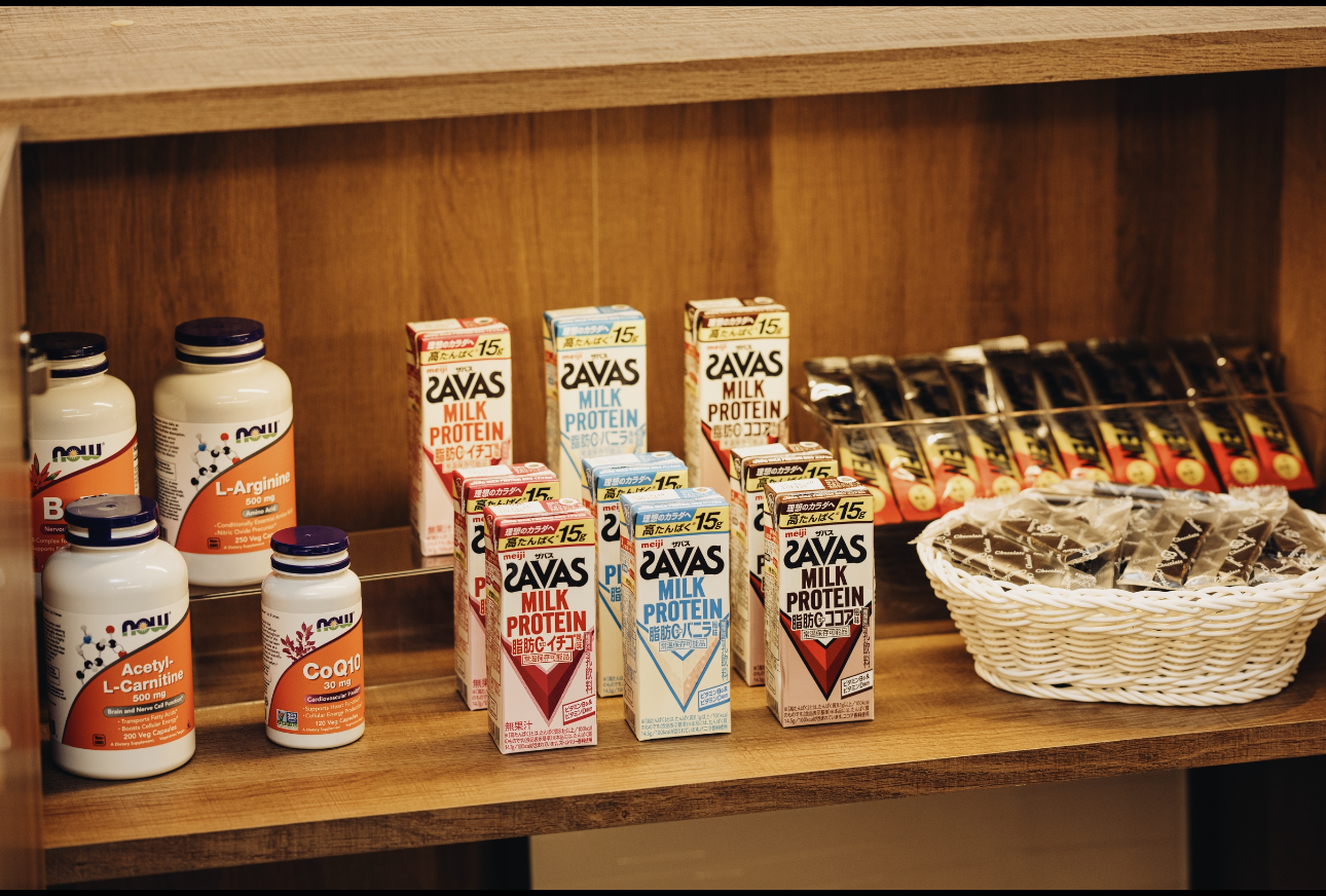 プロテインやビタミン剤などトレジャーボックスの中身